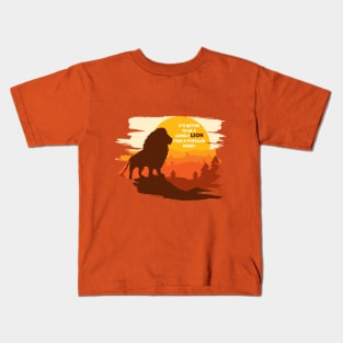 Lonely Lion Kids T-Shirt